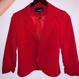 Cherish Red Blazer